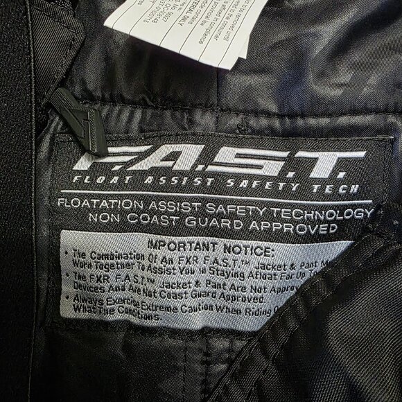 FXR Pants Womens 16 Black Team Pant F.A.S.T. HYDRX Insulated Snowmobile Bib - Picture 13 of 15